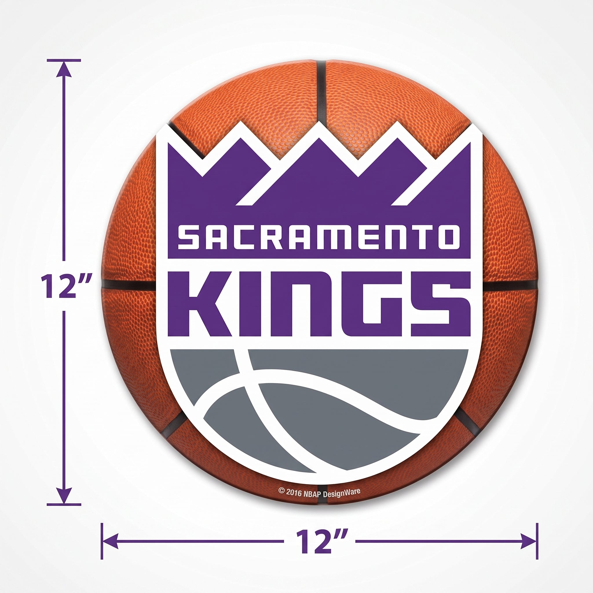Sacramento Kings 12" Basketball Cutout