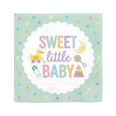Sweet Little Baby Luncheon Napkins - 6.5 In. x 6.5 In.