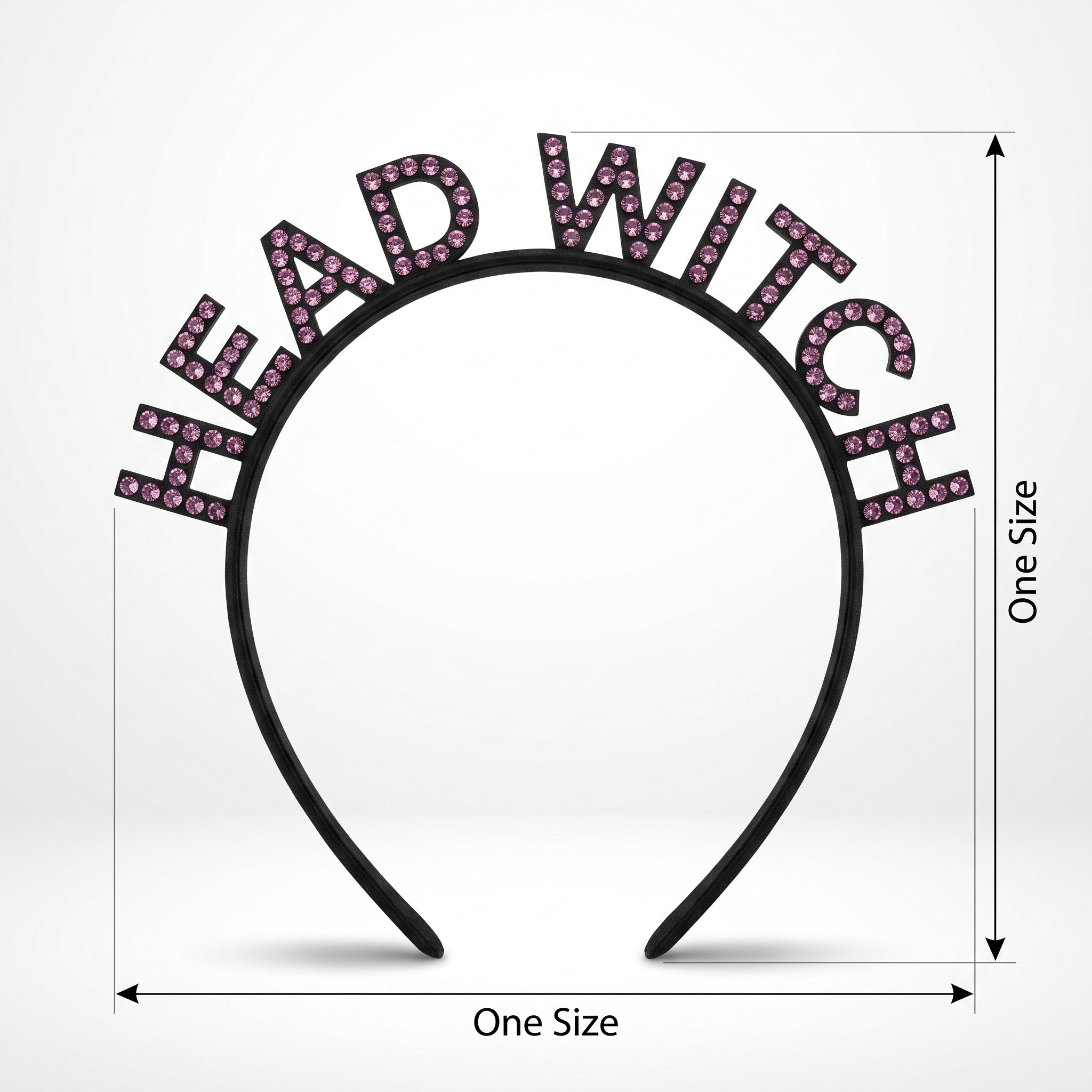 Head Witch Rhinestone Halloween Headband