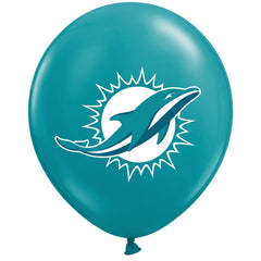 Miami Dolphins 12" Printed Latex Balloons