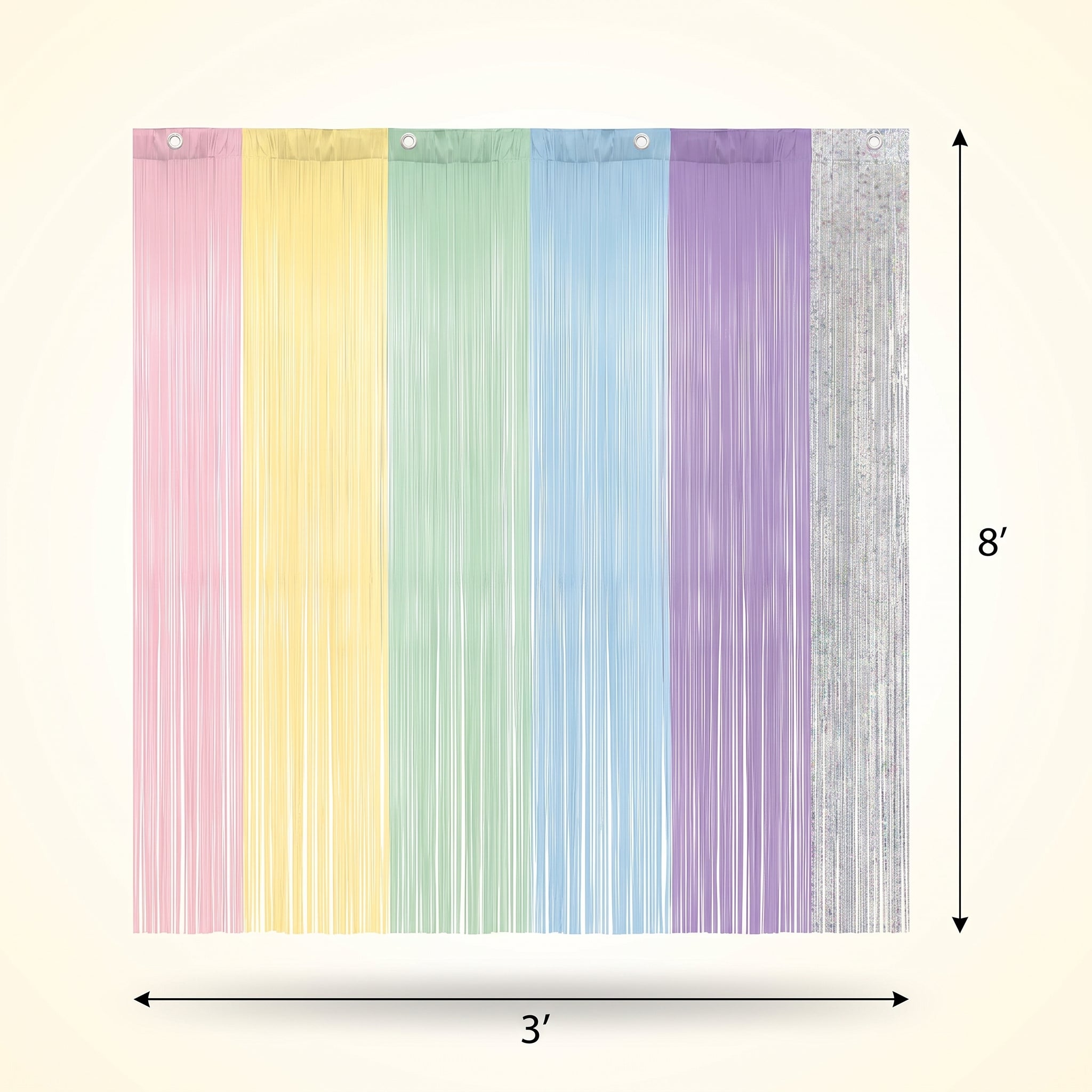 Pastel Curtain Door Decoration