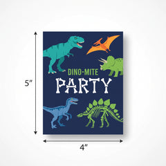 Dino-Mite Party Invitations