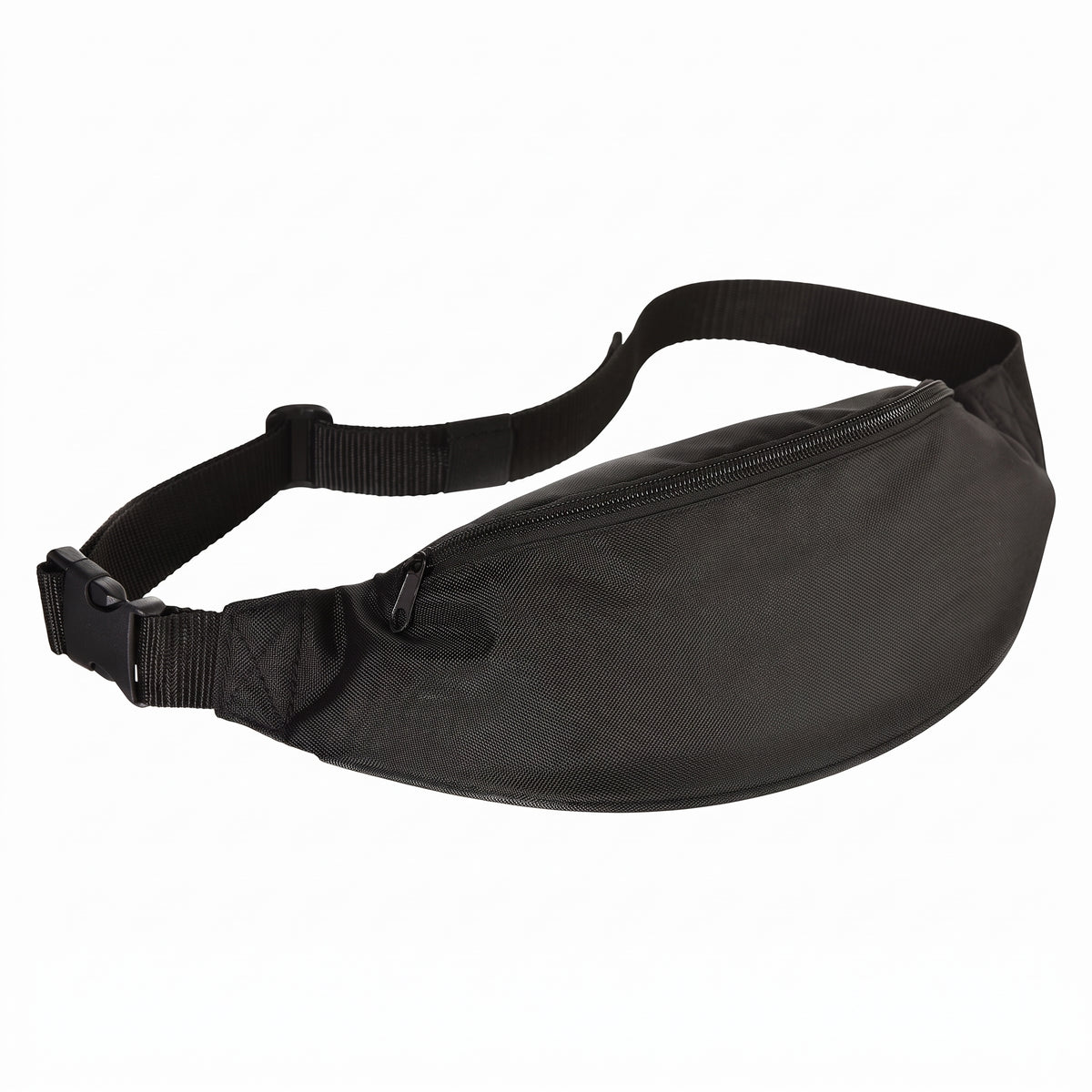 Sleek Black Fanny Pack - Versatile Wearable Costume Accessory