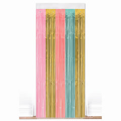 Pastel Metallic Door Curtain Decoration