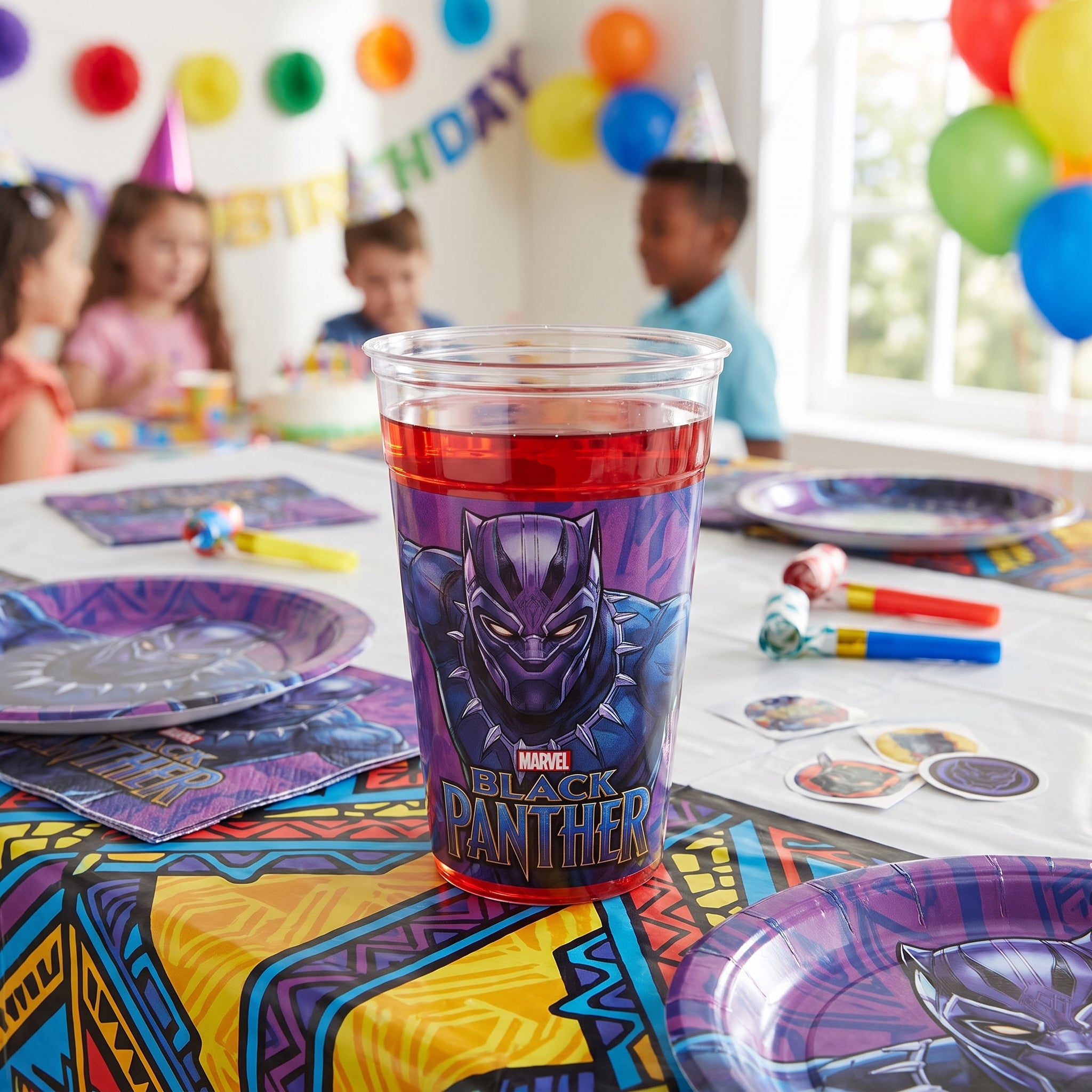 Marvel Black Panther Wakanda Forever Reusable Favour Cup, 16 oz