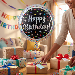 17" Polka Dot Foil Birthday Balloon