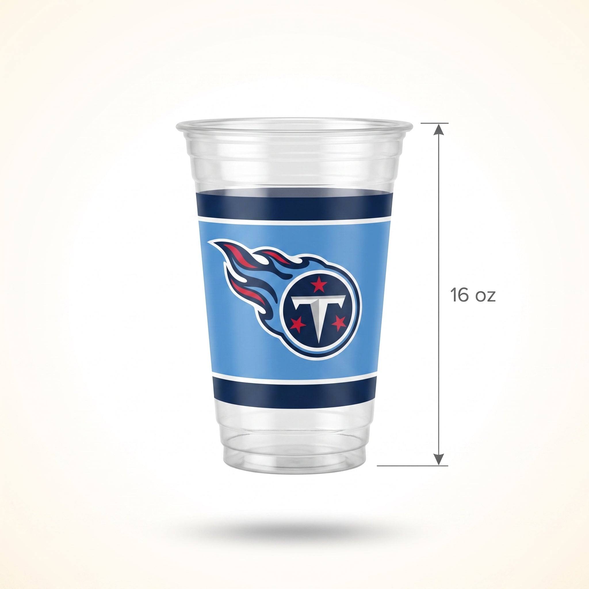 Tennessee Titans 16oz NFL Plastic Cups - 25 Pack