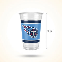 Tennessee Titans 16oz NFL Plastic Cups - 25 Pack