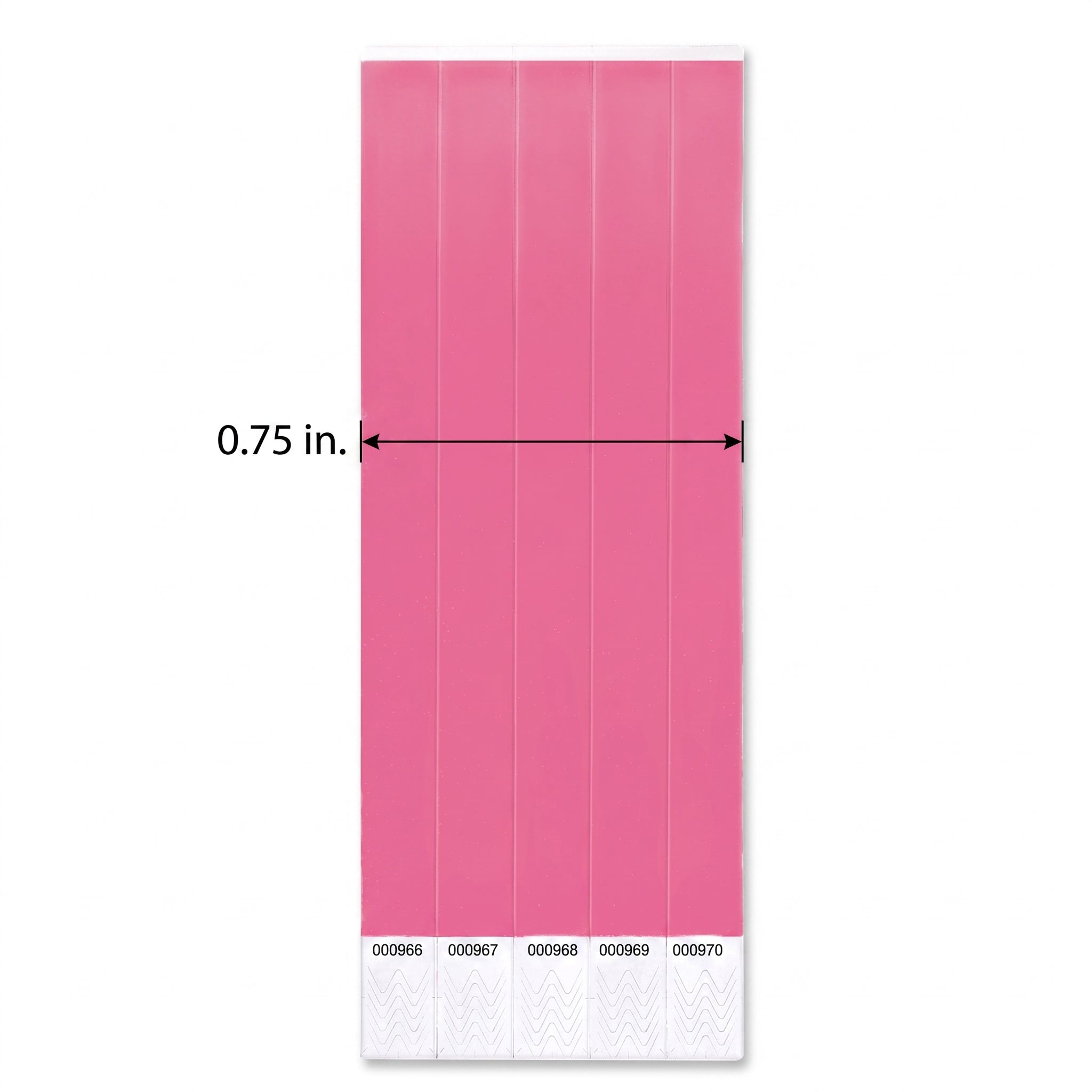 Solid Pink Event Wristbands - 500 Pack