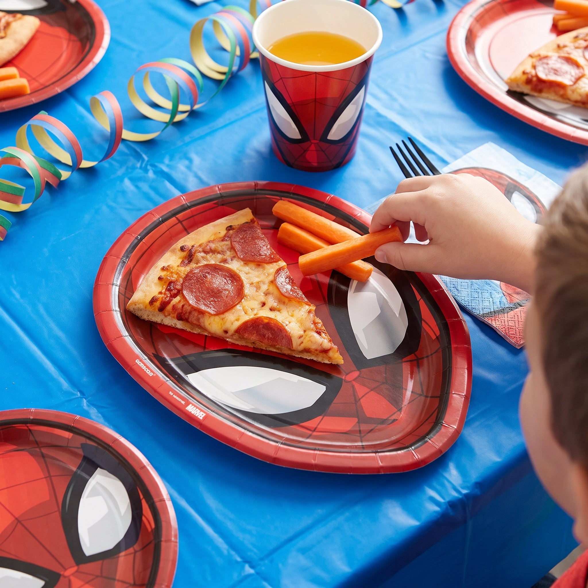 Spider-Man Webbed Wonder Shaped Paper Dessert Plates - 7 Inches, 8 Pack