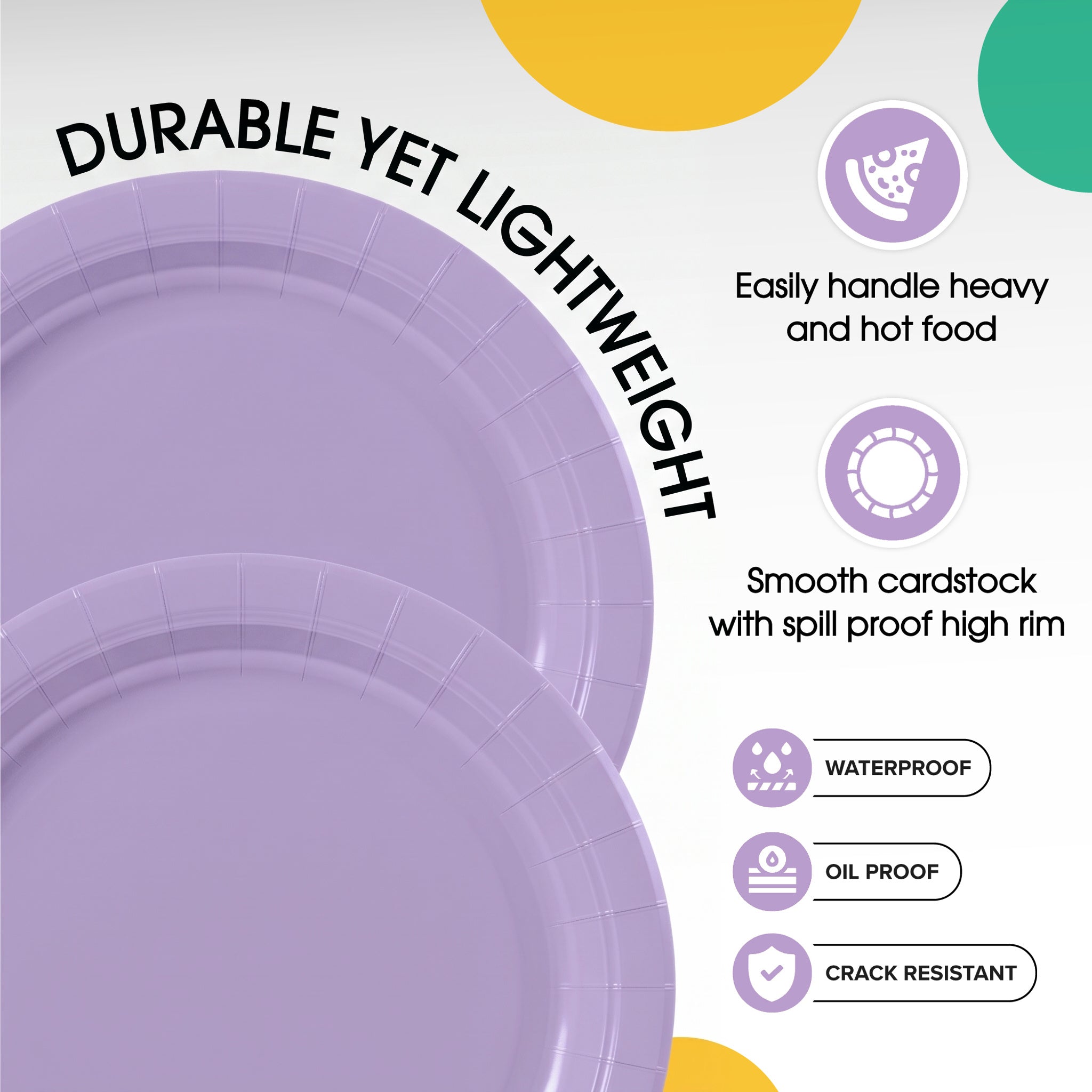 7 in. Lavender Paper Plates | 50 Ct.
