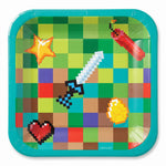 Pixel Party Square Paper Plates - 7