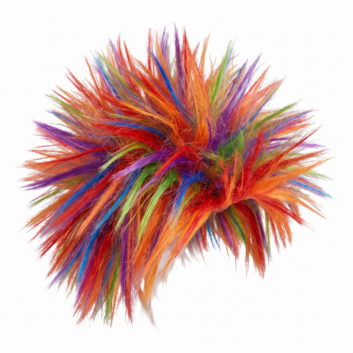 Vibrant Crazy Rainbow Wig - Team Spirit Costume Accessory