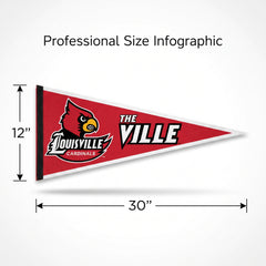 Louisville Cardinals College Pennant