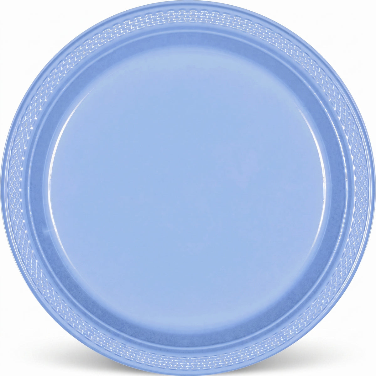 Pastel Blue Plastic Dessert Plates - 7 In. | 20 Count