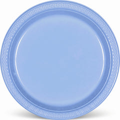 Pastel Blue Plastic Dessert Plates - 7 In. | 20 Count