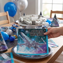 Star Wars Galaxy X-Wing Lunch Napkins - 6.5 In. x 6.5 In. - 16 Pack