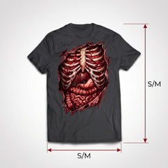 Men's Halloween Guts Anatomy T-Shirt - S/M