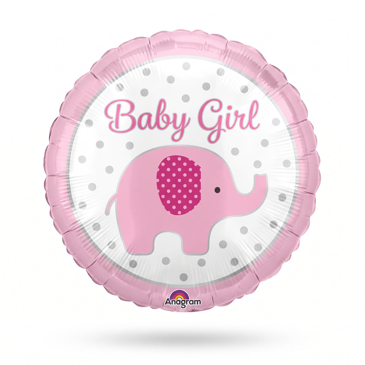 Baby Girl Elephant Foil Balloon - 18 Inch
