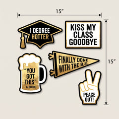 Edgy Graduation Celebration Cutouts
