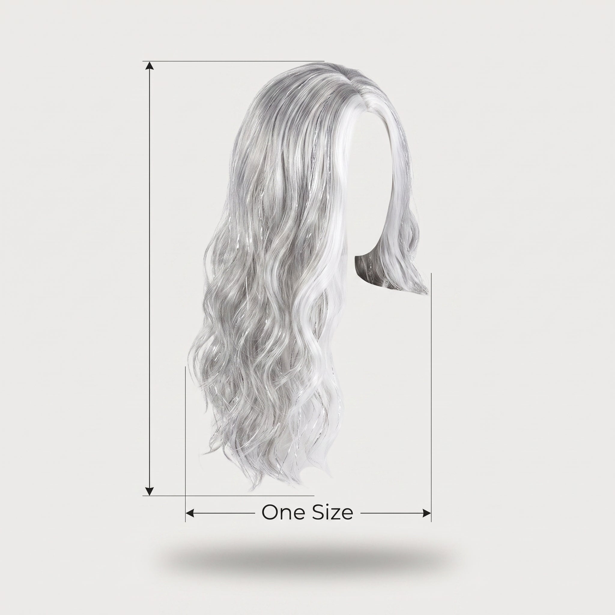 Silver Glam Team Spirit Wig