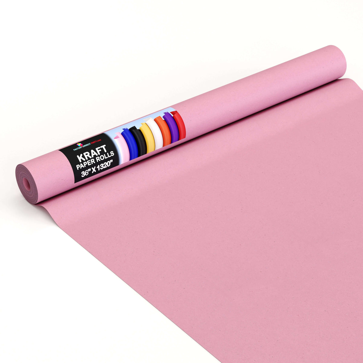 36 x 110' Kraft Paper Roll | Pink