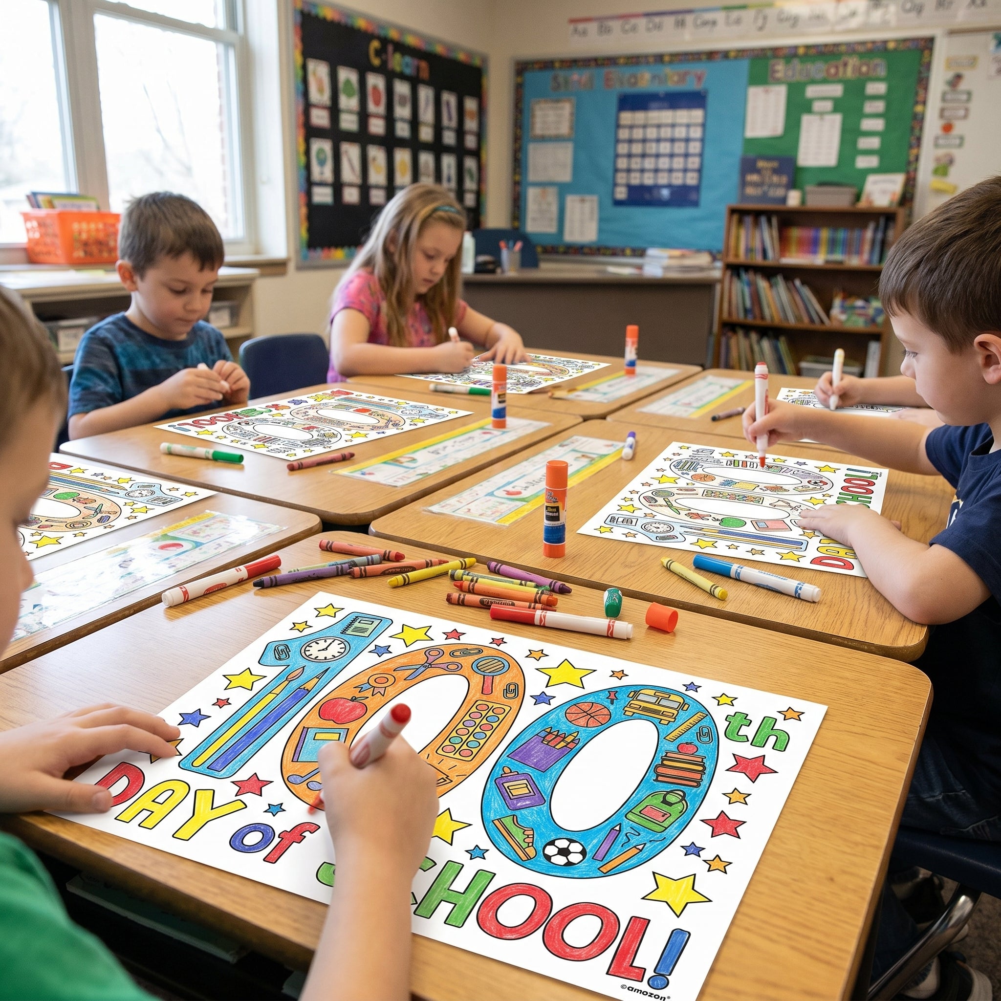 100th Day of School Coloring Pages
