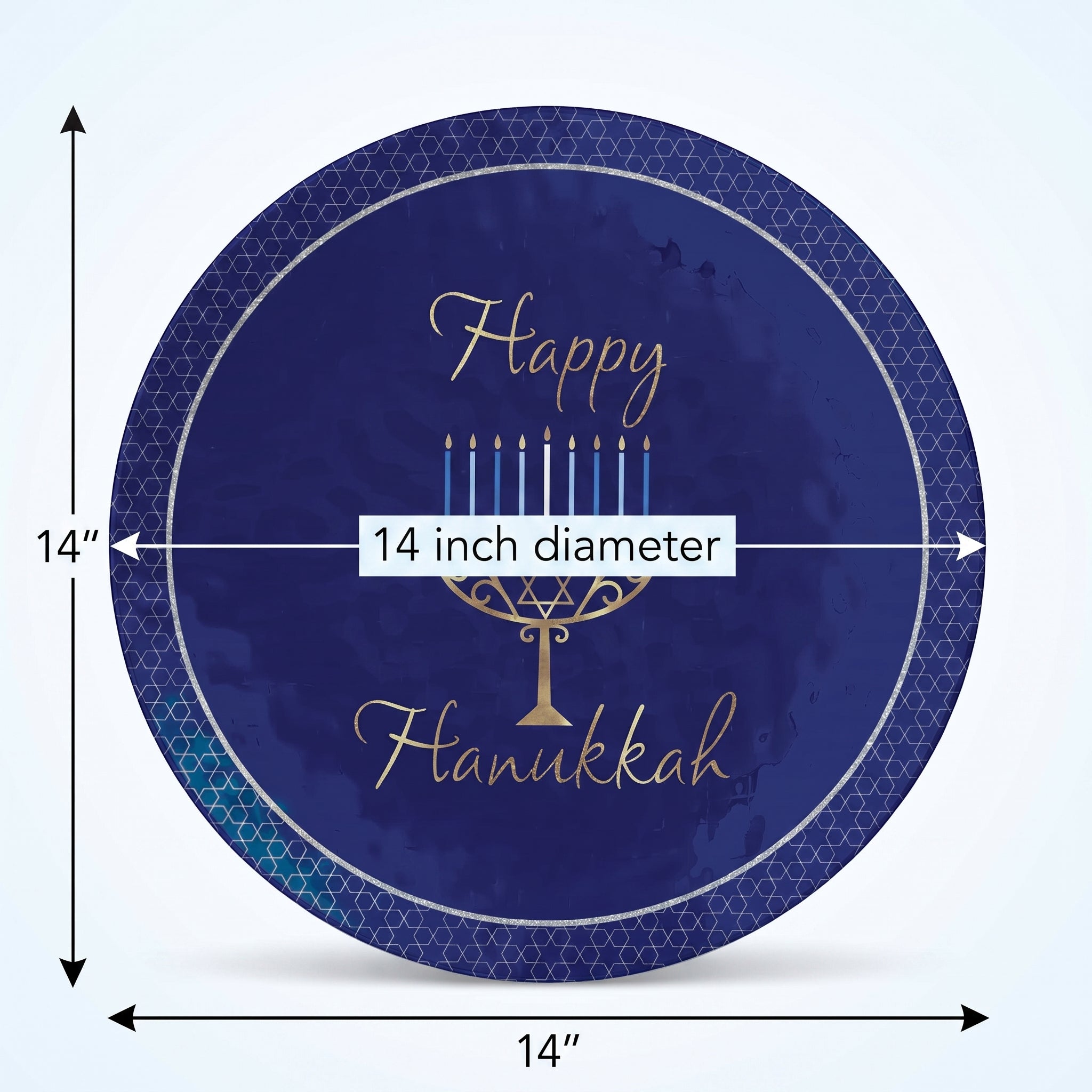 Happy Hanukkah Melamine Serving Platter