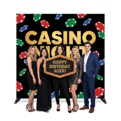 Roll the Dice Casino Photo Booth Backdrop Kit