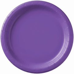 Vibrant Purple 6.75" Round Paper Plates