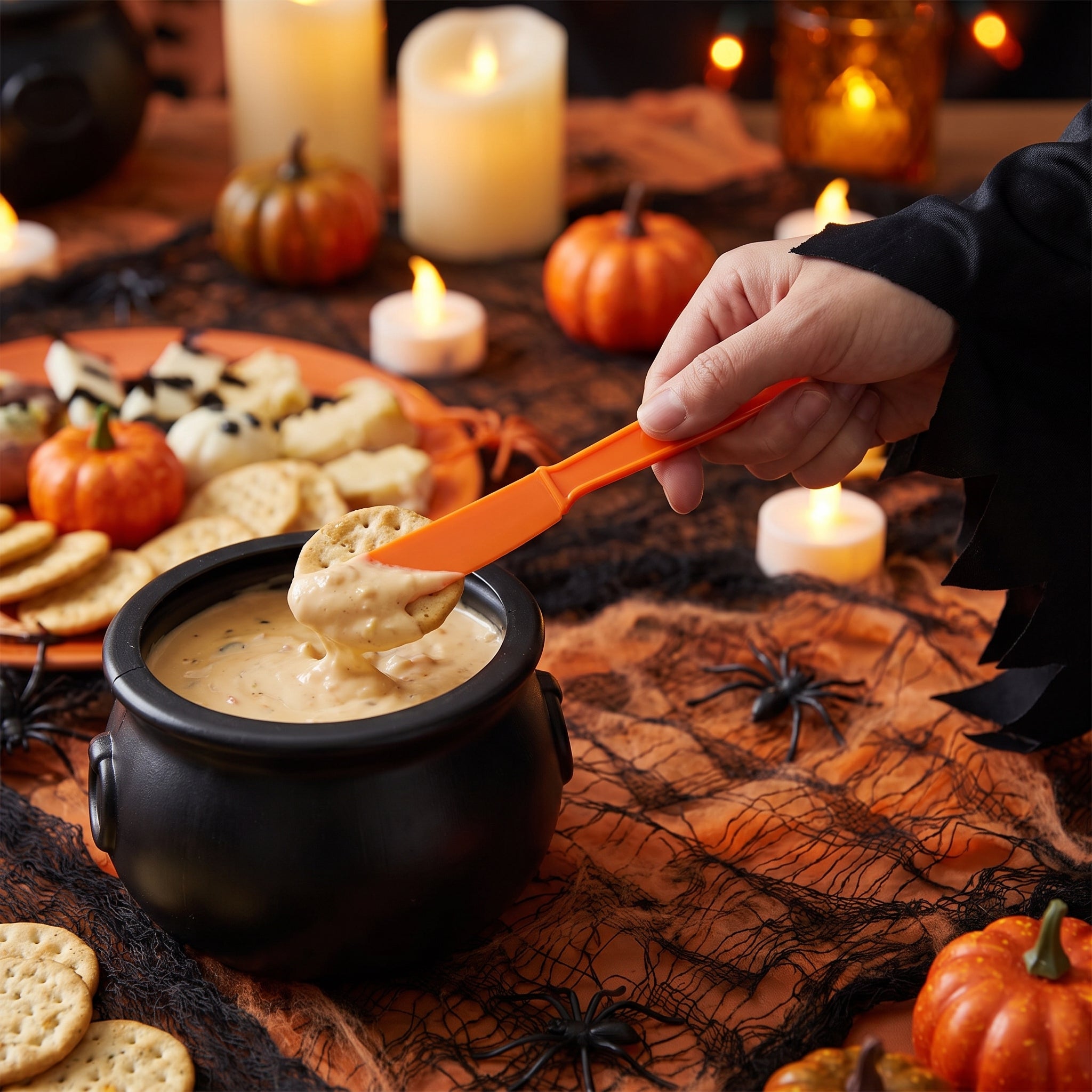 Orange Plastic Knives - 7.5 In. | 20 Count