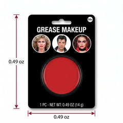 Halloween Costume Red Grease Makeup