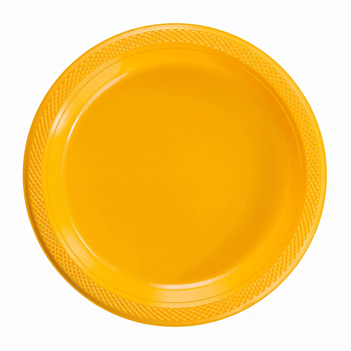 Get Air 9" Yellow Plastic Plates - 36 packs of 8 - 288 units