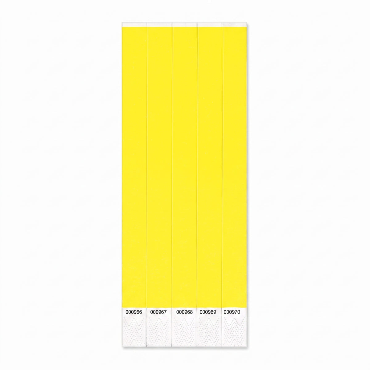Solid Yellow Wristbands - 100 Pack