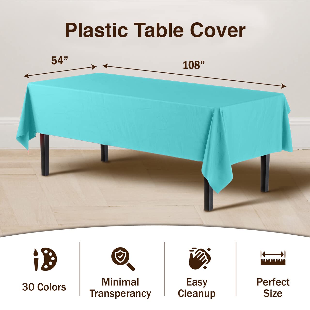 Aqua Blue Table Cover