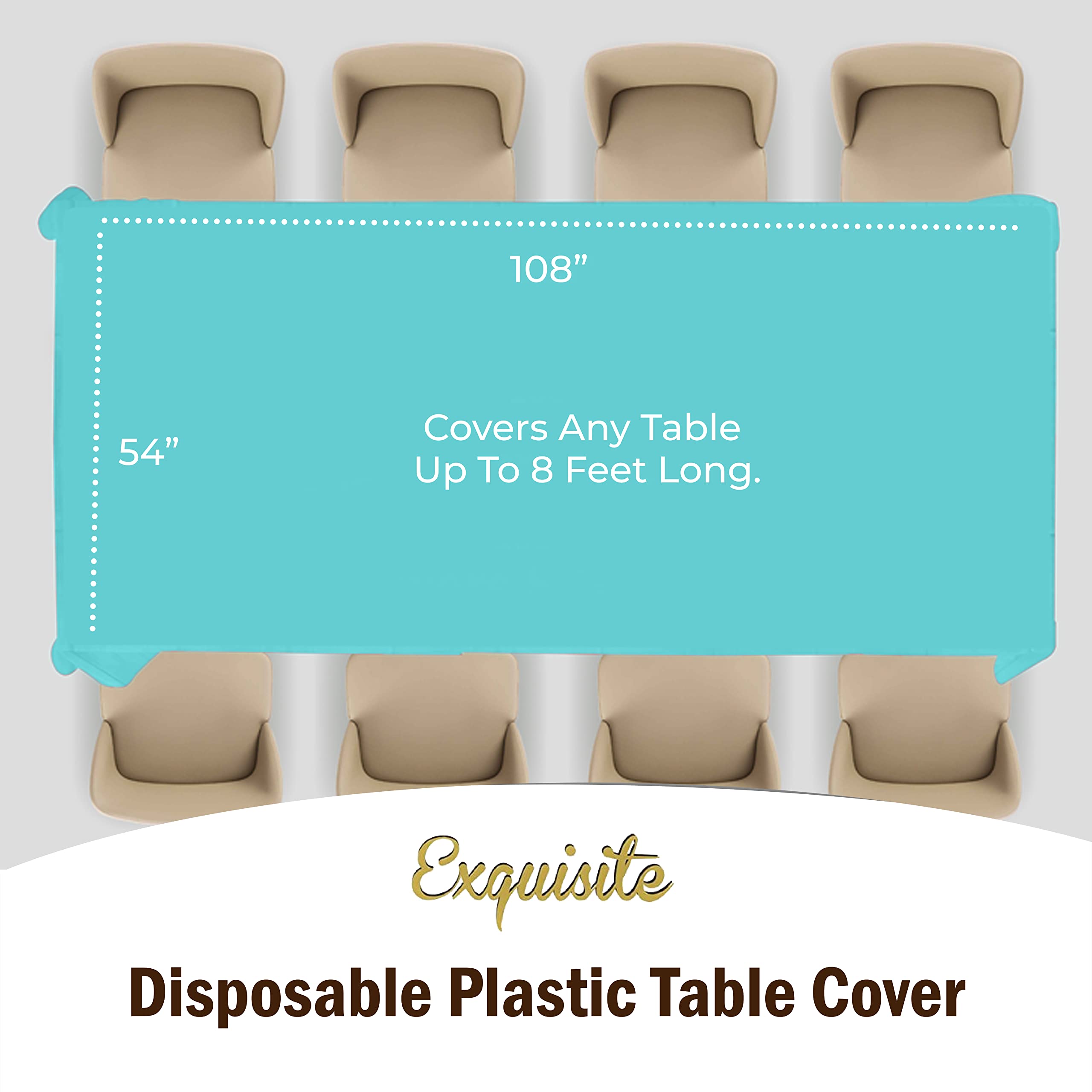 Aqua Blue Table Cover