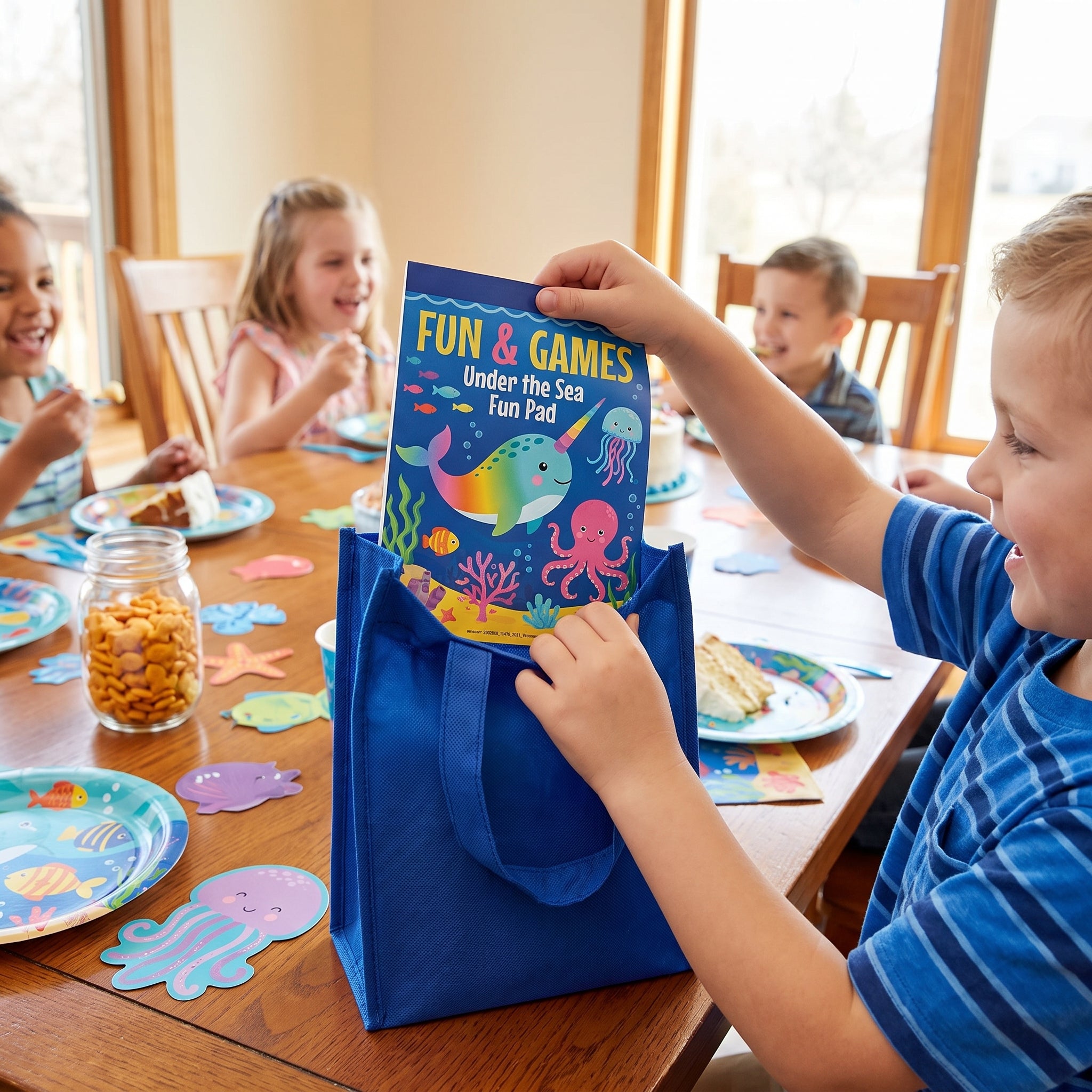 Under the Sea Fun Pads - 8-Pack Stationery Favors for Kids