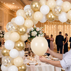 Luxaire Premium Vanilla 12" Latex Balloons - 25 Count