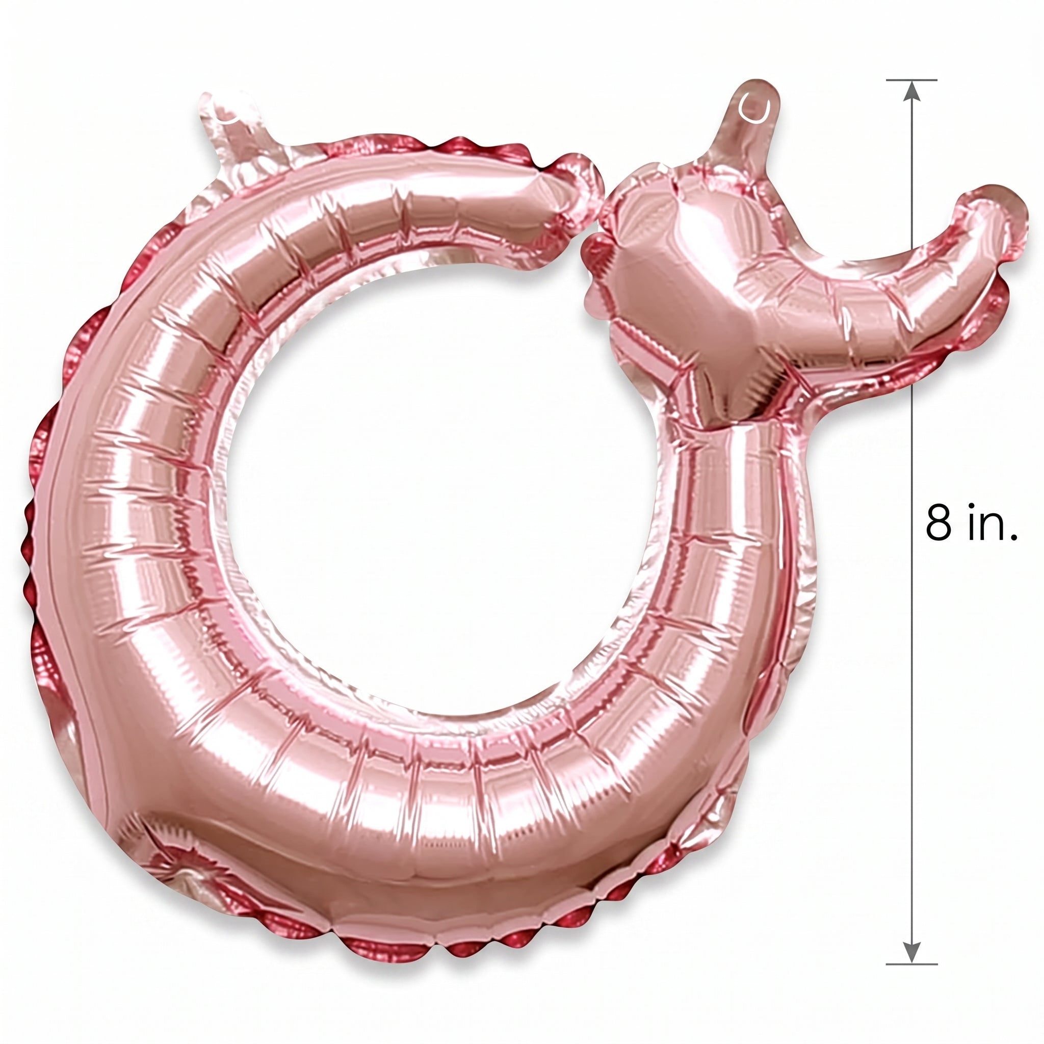 Rose Gold Script Letter O Foil Balloon - 8-Inch Air-Filled