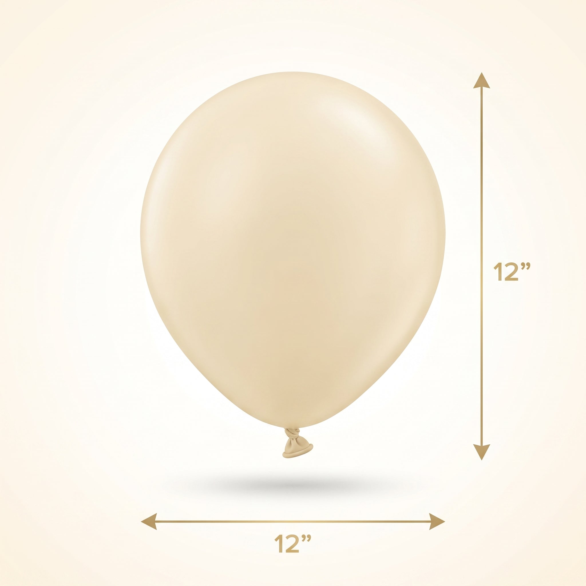 Luxaire Premium Vanilla 12" Latex Balloons - 25 Count