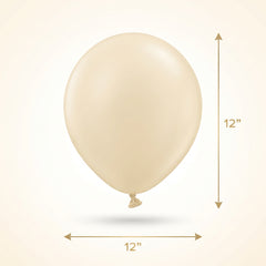 Luxaire Premium Vanilla 12" Latex Balloons - 25 Count