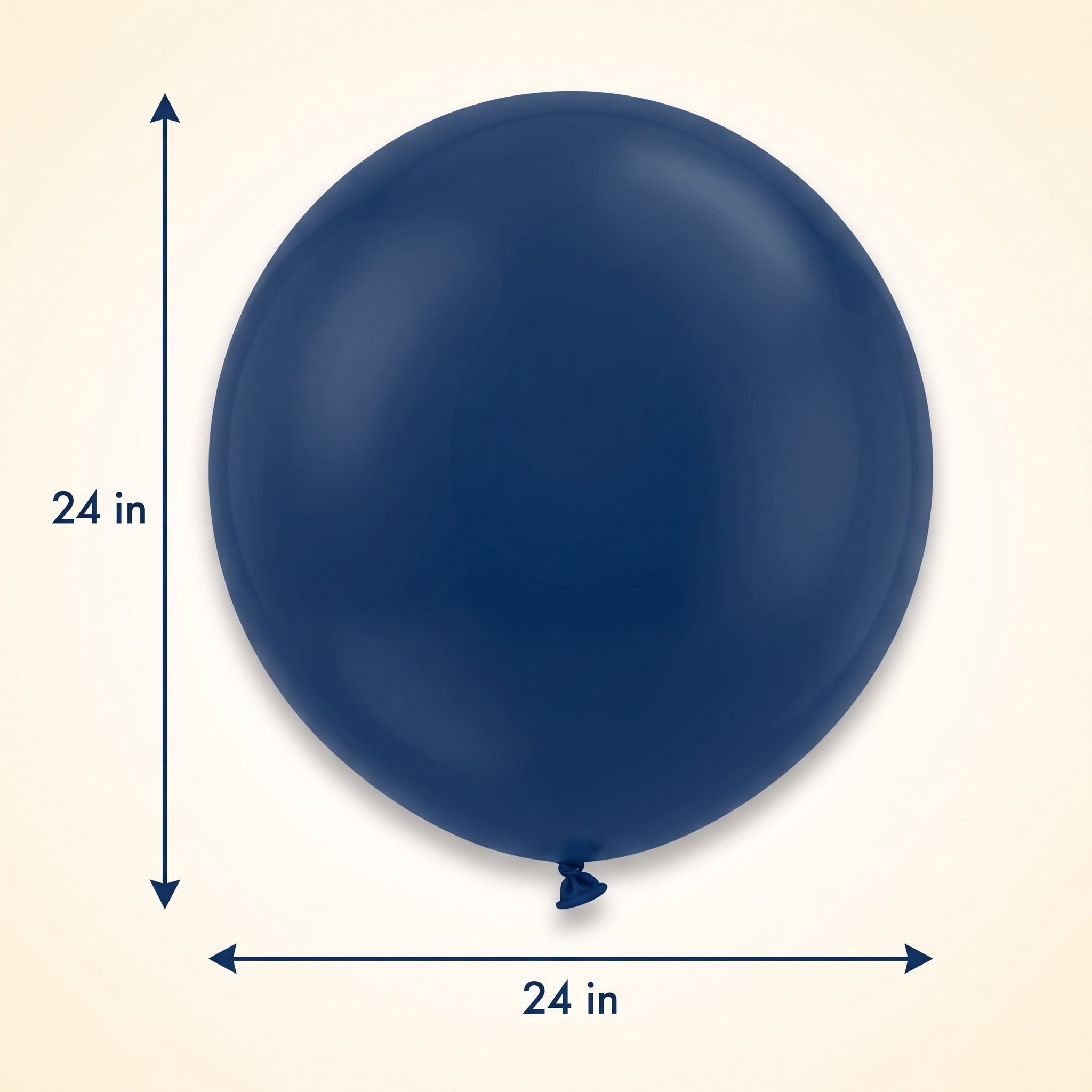 Elegant 24" True Navy Latex Balloon
