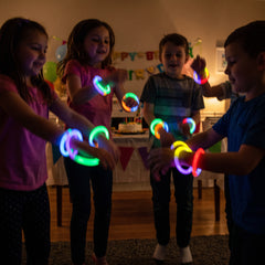 Tricolor 8-Inch Glow Stick Bracelets - 36 Pack