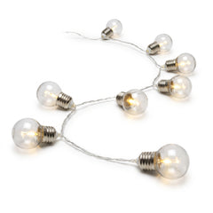 Clear Bulb LED String Lights - Battery Operated, 5 ft, 10 Lights