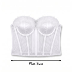 Plus Size Angel Corset Costume Top - Halloween Special