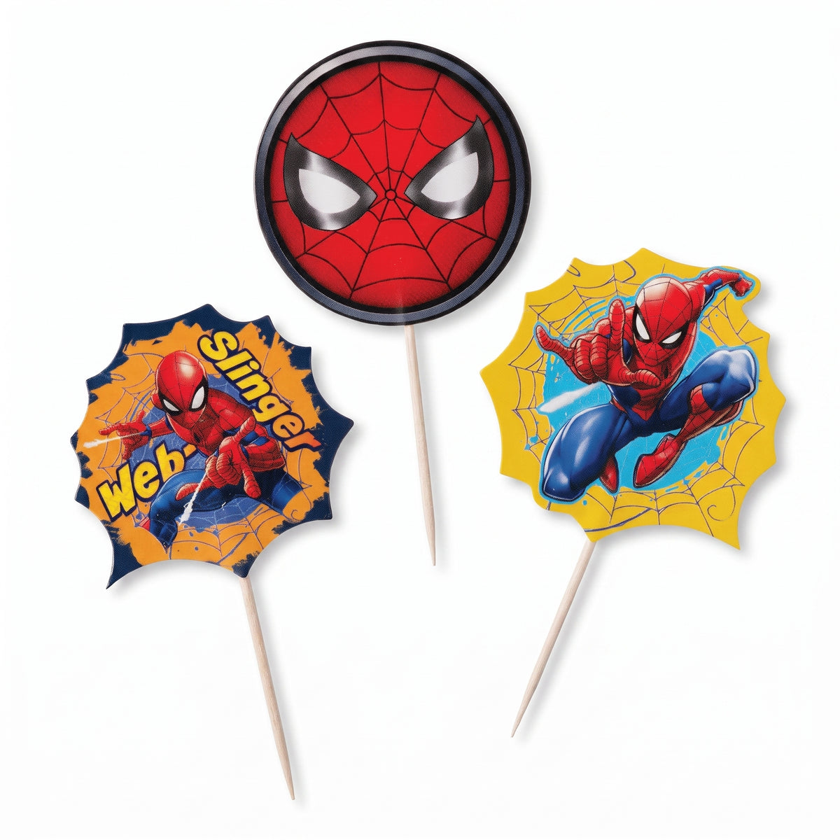 Spider-Man Cupcake and Cake Picks, 24-Pack