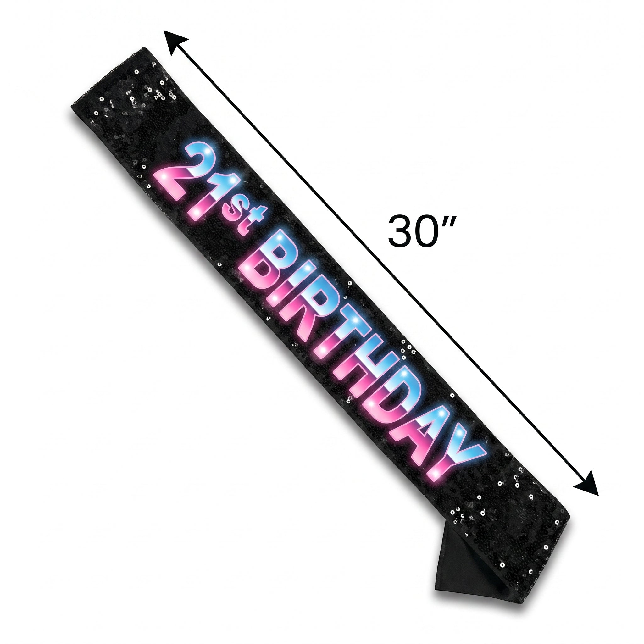 Light-Up "Finally 21" Birthday Sash