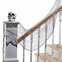 Creepy Gray Tattered Halloween Gauze Cloth Decoration