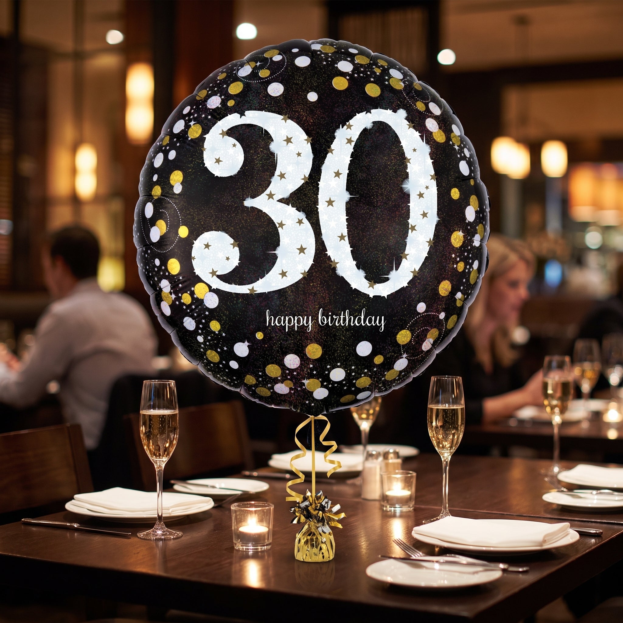 Sparkling 30th Birthday Foil Balloon - 18 Inch