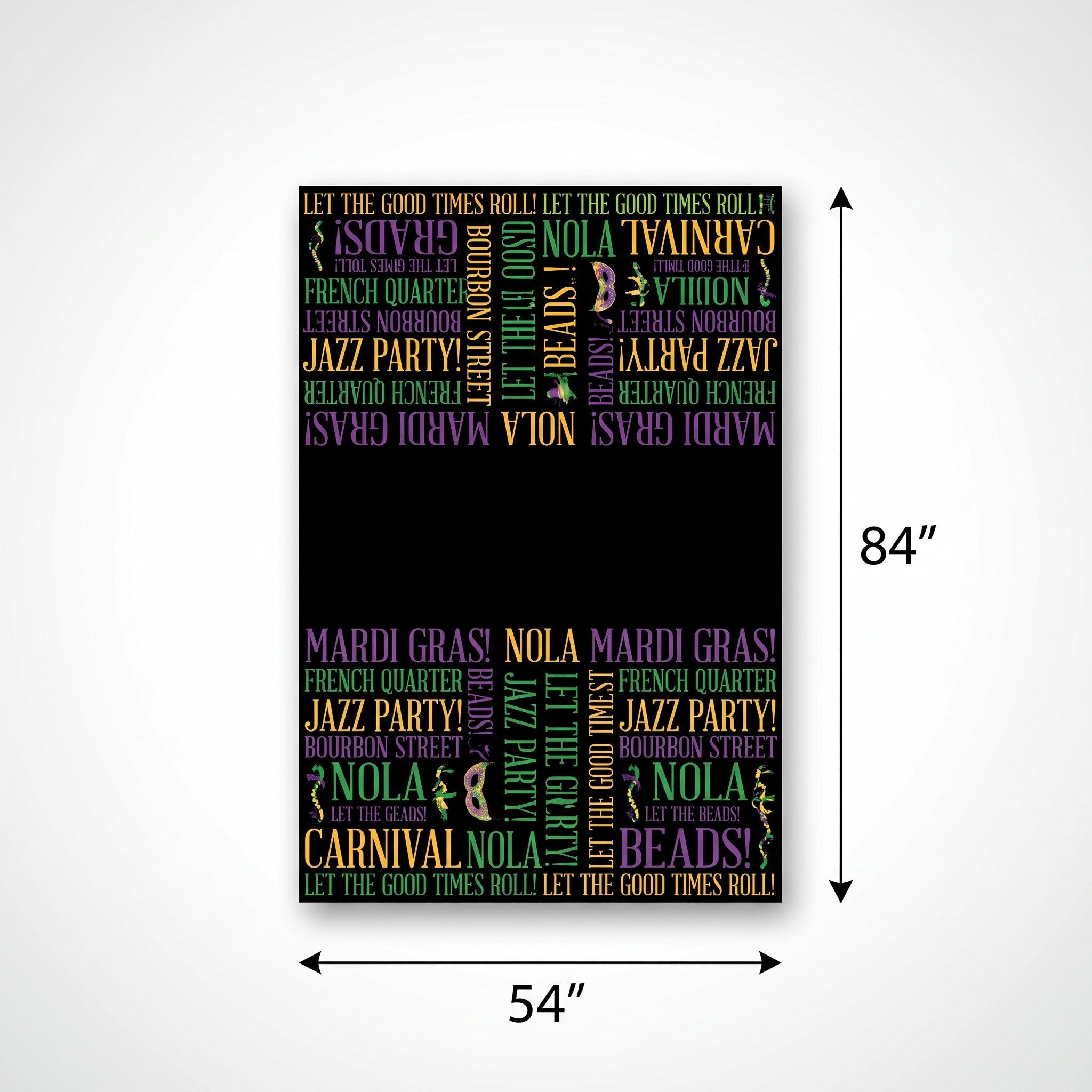 Mardi Gras Masquerade Plastic Table Cover - 3 Pack